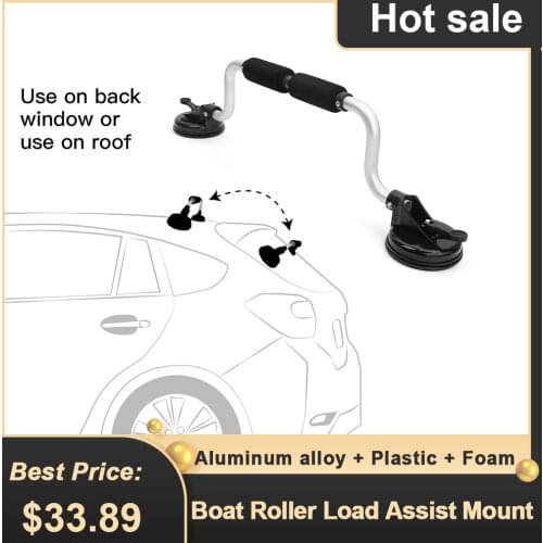 Kayak Roller Boat Load Assist Suction Canoes Roller Load Assist for Car Top Aluminum Alloy Suction Boat Roller Load Assist Mount