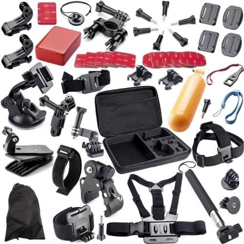 Gopro Hero 44 in 1 Chest Head Mount Strap Monopod Accessories kit for GoPro HERO 4 3+ 3 2 1 Black Silver SJ4000 SJ5000 SJ6000