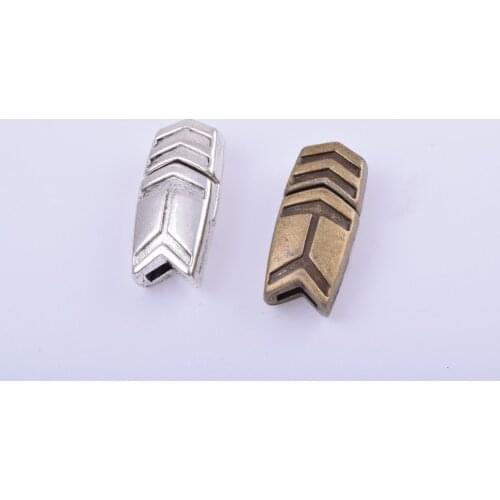 KONMAY 10 Sets 5.0x2.0mm Fish Shaped Flat Magnetic Clasp DIY handcraft for Leather Bracelet Making Jewelry Findings-CLP1308