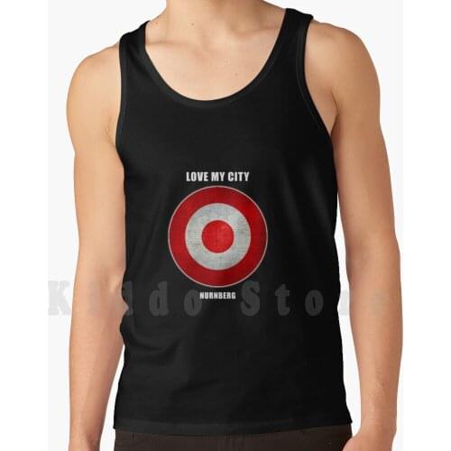 Love My City Nurnberg Target Germany Tank Tops Vest 100% Cotton Nurnberg Hooligans Ultras Germany Germany Numberg German