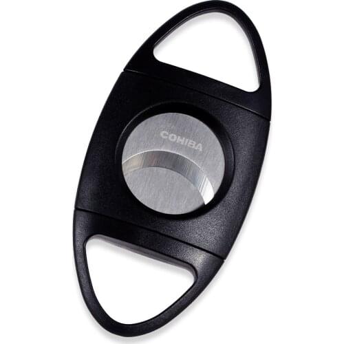 Black GALINER Cigar Cutter Scissors Plastic Portable Cigar Guillotine Sharp Stainless Steel Tobacco Cutting Knife Accessories
