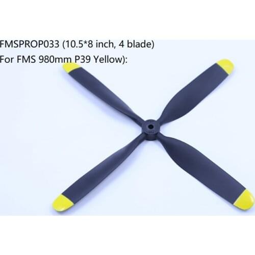 FMS 980mm P-39 P39 Propeller 10.5*8 inch 4 blade FMSPROP033 RC Airplane Aircraft Model Plane Avion Spare Parts Accessories
