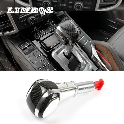 Gear shift knob fit for porsche cayenne 2011-2017 carbon fiber Shift knob gear knob paddle lever gear head handball replacement