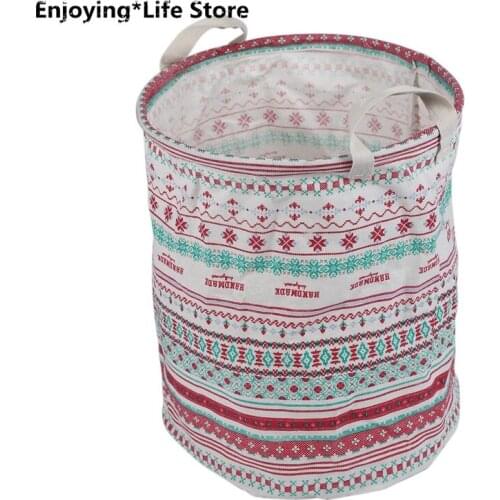 Foldable Waterproof Canvas Sheets Wash Clothes Basket Storage Basket Folding Storage Box