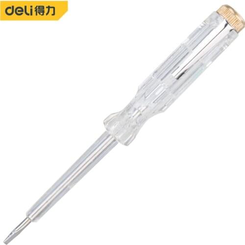 Deli DL8001 Test Pencil Measuring Range 100-500V Electrician Tools Slotted Screwdriver Test Tools