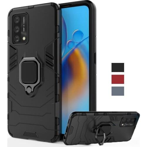 For Oppo A74 Case Cover Magnetic Ring Stand Holder Shockproof TPU Bumper Armor Back Cover For Oppo A74 Phone Case For Oppo A74