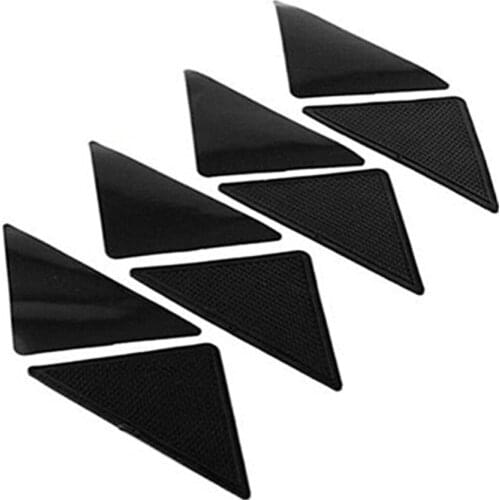 1 Pcs Anti Skid Rug Carpet Mat Non Slip Grip Small Corners Triangular Pad Washable Removable Strong Adhesive