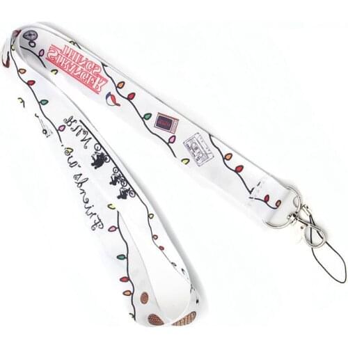 1pc Stranger Things TV Serives Lanyards Keychain Camera Whistle Mobile Phone Neck Straps ID Card Pass Badge Holder DIY Hang Rope