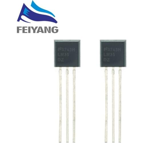 10PCS LM35DZ TO-92 LM35 Precision Centigrade Temperature Sensors New Good Quality