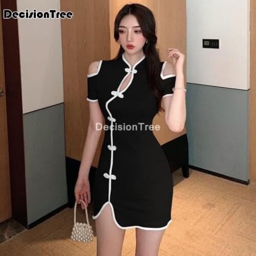 2021 chinese cheongsam dress cotton and linen qipao sexy traditional vintage qipao cheongsam dress elegant party dress