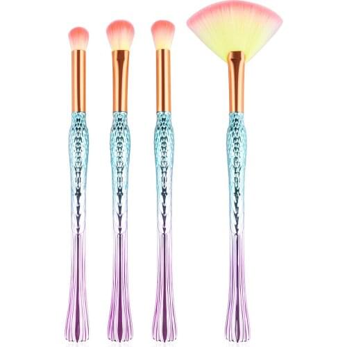 4pcs Makeup Brushes Tool Set - The Rich Bird Cosmetic Powder Eye Shadow Foundation Blush Blending Beauty Make Up Brush Maquiagem