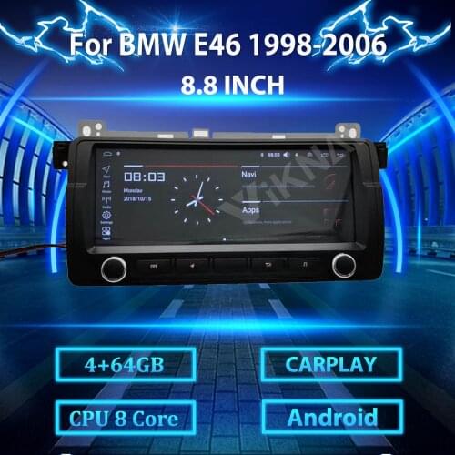 Android touch screen car radio GPS navigation head unit For BMW E46 1998-2006 car stereo recorder multimedia player 2 Din