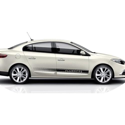 Automobile 2X for RENAULT FLUENCE saia lateral corpo decalque do vinil Graphics de qualidade premium car styling