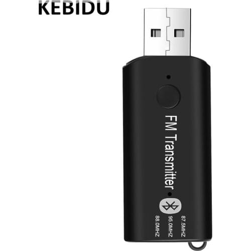 Bluetooth + FM Wireless Transmitter FM Modulator USB Car Bluetooth Kit for iPhone Samsung Android