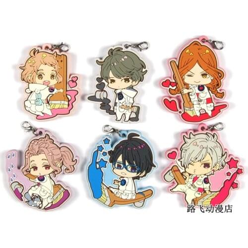 Brothers Conflict Original Japanese anime figure rubber Silicone mobile phone charms/key chain/strap