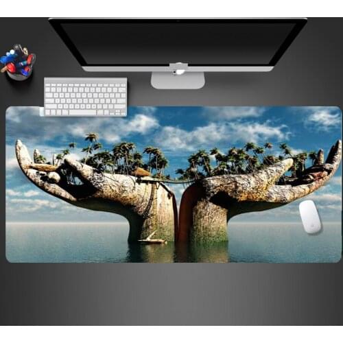 Creative Hands Island Woods Mouse Pad High Quality Rubber Washable Game Player Pad Computer Keyboard Mouse Game Table Mat