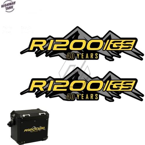 Motorcycle Sticker Case for BMW Motorrad Aluminum Box R1200GS R1250GS ADV 40 Year Decals