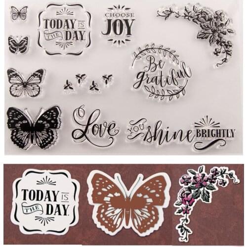 Craft Metal Cutting Die and Clear Stamps Set Stencil Scrapbook Paper Card Craft Album DIY Embossing T1601