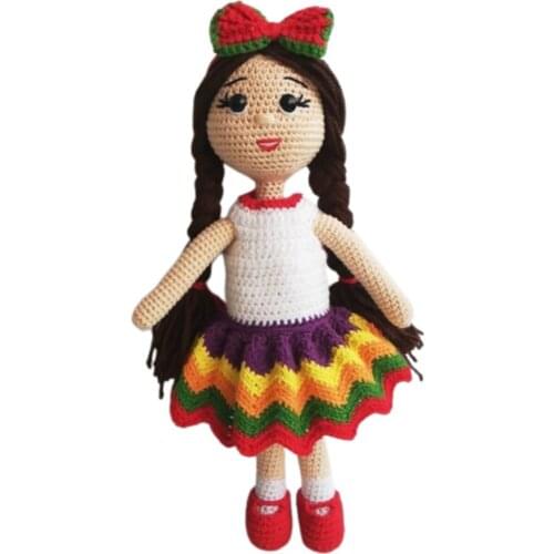 Red White Color Baby Amigurumi Organic Toy