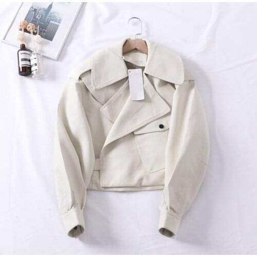 Autumn Women Faux Leather Camperas De Mujer Chaqueta Cuero Mujer Women Biker Coat Casual Long Sleeve Female Veste Cuir De Couro