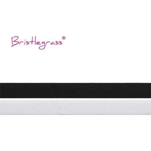 BRISTLEGRASS Wholesale 50 Yard 5/8" 15mm Nylon Bra Strap Elastic Spandex Satin Band Shoulder Tape Underwear Lingerie Sewing Trim