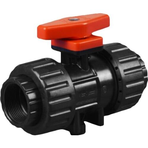 Manual Threaded Internal Thread UPVC Plastic Ball Valve Union Ball Valve Acid And Alkali Ceramic Ball Valve Core