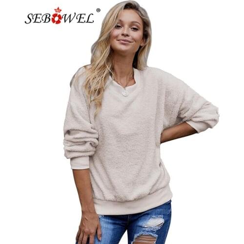 SEBOWEL Women's Sweatshirts With Long Sleeves