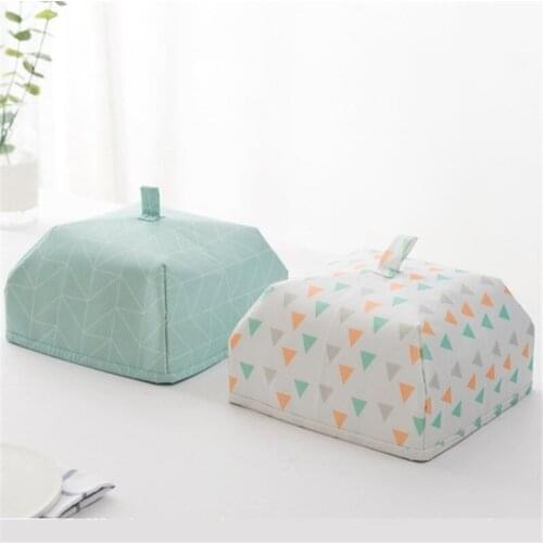 37*37*15cm Foldable Food Covers Keep Warm Hot Aluminum Foil Cover Dishes Insulation Utilidades Kitchen Table Accessories Tools