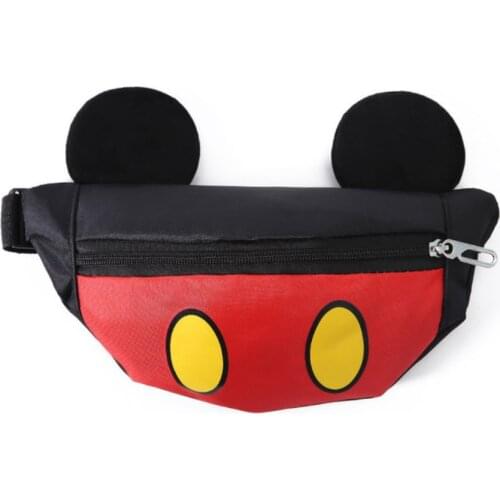 2021 Disney Canves Bag Mickey Mouse Carton Girl Boy Messenger Fashion Woman Chest Bag Minnie Purse Bags Belt Bag Kids Gift