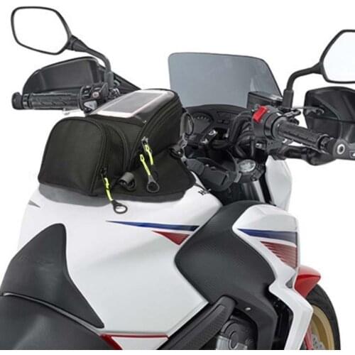 New Waterproof Motor Tank Bag Black Oil Fuel Tank Bag Magnetic Motorbike Saddle Bag Single Shoulder Bag Motorcycle Backpack