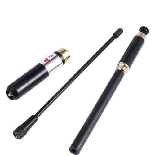 Antenna Telescopica Uhf Vhf Dual Band Sma-femmina Al800 Per Baofeng Cb Radio Walkie Talkie Uv 5r Gt-3 Uv-5r Uv-82 Hyt Tc-500