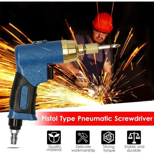 Air Screw Driver Pneumatic Screwdriver Air Screwdriver with Self-Lock Chuck Forward Reverse for Screwing and Unscrewing