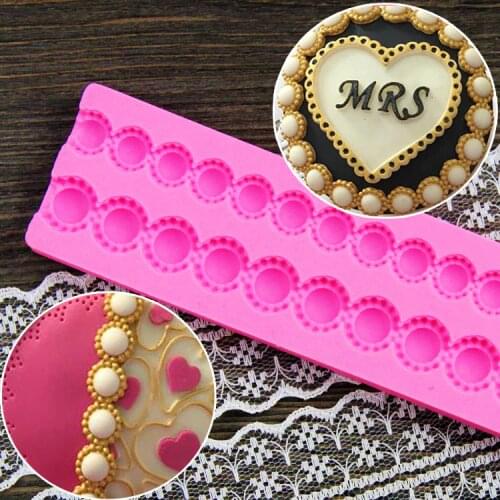 Pearl Shape Bag Chain Design DIY Silicone 3D Cake Mold Chocolate Fondant Decoration Mold Cake Cooking Tools CT401