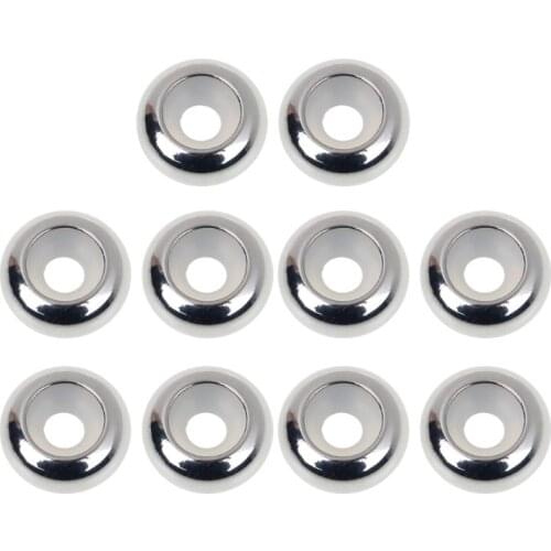 10pcs/lot Stopper Clip Beads Stainless Steel Rubber Insert Stopper Spacer Beads for Add-a-Bead Bracelets necklaces For Jewelry