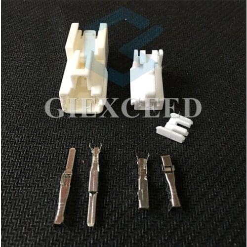 2 Sets 2 Pin Female Male Automotive Wiring Connector Auto Reading Light ABS Sensor Socket Seat Motor Plug For Toyota