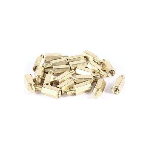 20 Pcs PC PCB Motherboard Brass Standoff Hexagonal Spacer M3 9+4mm