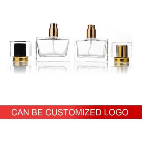 30ml Square Thick Glass Bottle Perfume Spray Bottle Travel Free Custome