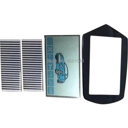 A91 flexible cable A91 LCD display+ LCD keychain Glass Cover for Russian Starline A91 lcd Remote Control Key With Zebra Stripes