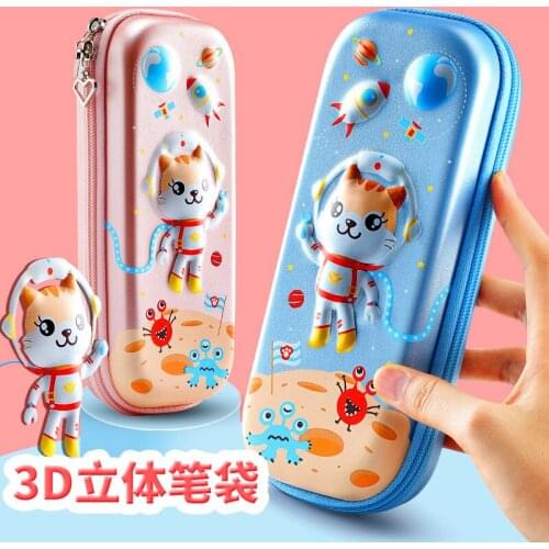 Pencil case for boys and girls, cartoon cute pencil-case, large capacity waterproof pencil-case, childrens pencil-case