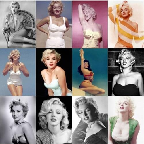 Marilyn Monroe Sexy Lady Diy 5D Diamond Painting Full Square and Round Embroidery Mosaic Wall Art Cross Handmade Home Decor