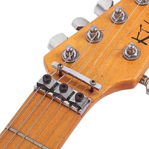Guitar Locking Nut String Lock + String Retainer Bar & Screws for Guitar Parts Accessories