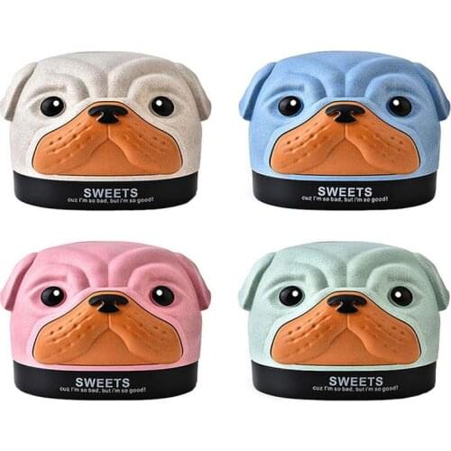 Creative Cartoon Bobby Dog Tissue Box Cover Holder Wheat Fiber PP Tissue Storage Paper Facial Tissue Organizer For Kids Room Car