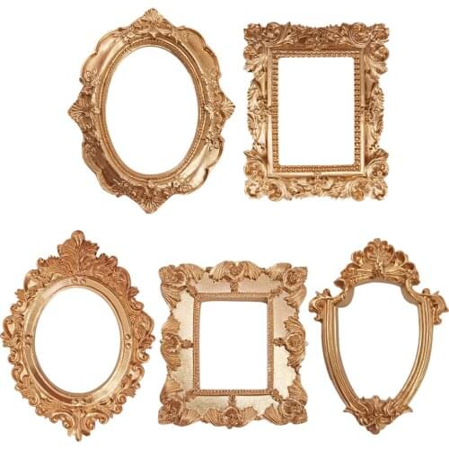 Mini Photo Frame Shooting Props Retro Embossed Nail Art Jewelry Photo Frame