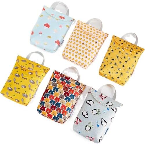 Multifunctional Baby Diaper Bags Organizer Reusable Waterproof Fashion Cartoon Wet/Dry Bag Mummy Bag Travel Portable Nappy Bag
