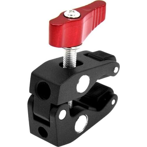 Mini Multi-function Ball Head Clamp Magic Arm Clamp with 1/4"-20 Thread Camera Accessory for GPS Phone Monitor Video Light