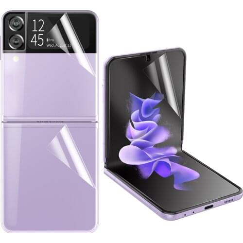 Soft Film for Samsung Galaxy Z Flip 3 Full Cover Hydrogel Film Anti-fingerprint Screen Protector for Samsung Z Flip 3