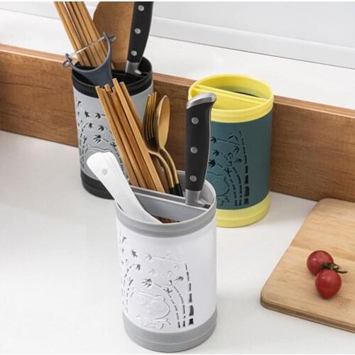 Non-slip Useful Anti-scratch Safe Cutlery Storage Caddy PP Utensil Holder Space Saving for Restaurant