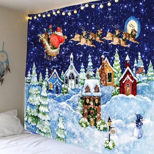 Christmas Tapestry Christmas Background Wall Mounted Tapestry Christmas New Year Home Decoration Large Blankets Various Sizes