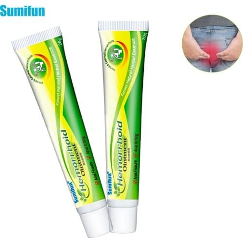 Sumifun1pcs Herbal Extract Hemorrhoids Cream External Mixed Pain Relief Hemorrhoids External Anal FissureTreatment Health Care