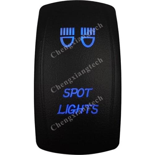 Spot Lights Car Boat Blue Led Lasor 5 Pin Rocker Toggle Switch On Off 12v 24v Marine Grade for Carling Arb Narva 4x4